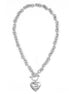 Silver Heart Pendant Chain Necklace #FW1203247