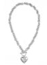Silver Heart Pendant Chain Necklace #FW1203247