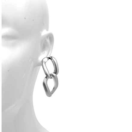 Bold Double-Link Chain Drop Earrings #FW1202755(KH4,NF6)