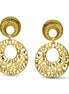GOLD ROUND FILIGREE EARRINGS #SWR-CP122 (ME6)