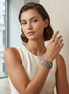 GOLD MULTI COLOR MEMORY WIRE STRETCH  BRACELETS #SWR-CP1956 (SC18/SD18)
