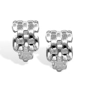 Silver and gold  Polished Wide Panther Earrings# ER15040318-R03 - ASSORTED (JH7)