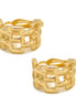Gold Polished Wide Panther Earrings #ER15040318-R01 (SC8/EB6)
