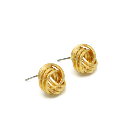 GOLD LOVE KNOT EARRINGS #SWR-CP2620GLD (OG20)