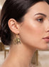 Women's Antique Gold-Tone Filigree Elephant Dangle Earrings | Vintage Boho Lucky Elephant Drop Earrings | Fashion Costume Jewelry (1.5")#SWR-CP5544AGLD (FE2/SF11/ME7)