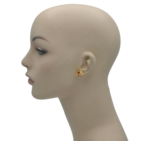 RHODIUM LOVE KNOT EARRINGS #SWR-CP2620RHO (OG20)