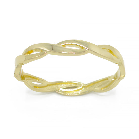 GOLD HINGED BRACELET #SA-B150GLD (MF17)