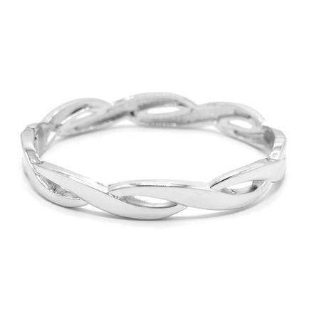 SILVER HINGED BRACELET #SA-B150SIL(MF18)