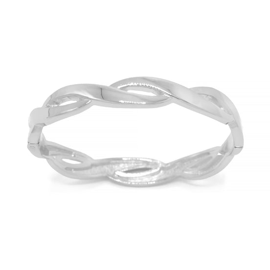 SILVER HINGED BRACELET #SA-B150SIL(MF18)