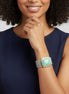 TWO TONE TURQUOISE MULTI STRANDS MAGNETIC CLASP BRACELET#  12504BRTQ (FA18)