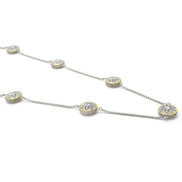 Two-Tone Crystal Marcasite Finish 36