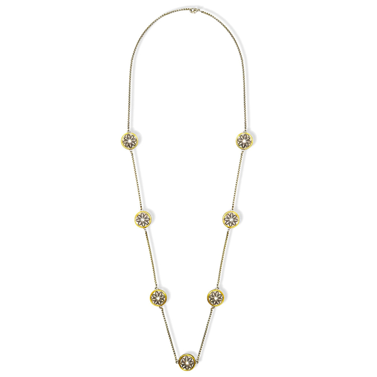 Two-Tone Crystal Marcasite Finish 36