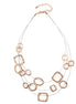 ROSE GOLD WIRE METAL NECKLACE #SC16631ARG (NC12)