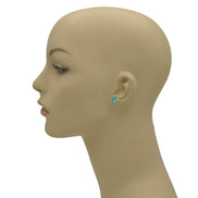 GOLD AQUA CRYSTAL POST EARRING # GFE2053GDAQ(TE4)