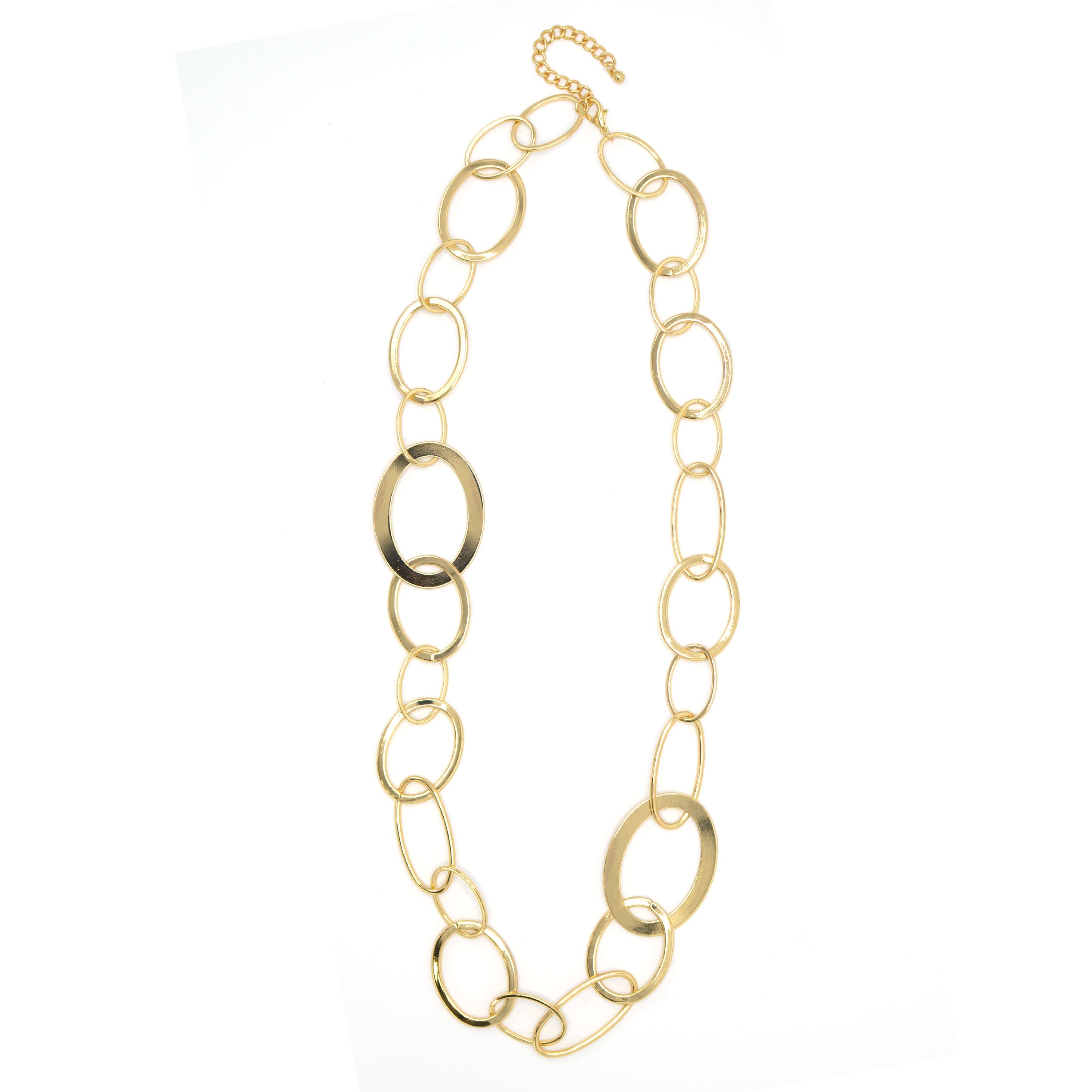 Gold Large Link Long Chain Necklace# NR5304GLD(MB4)