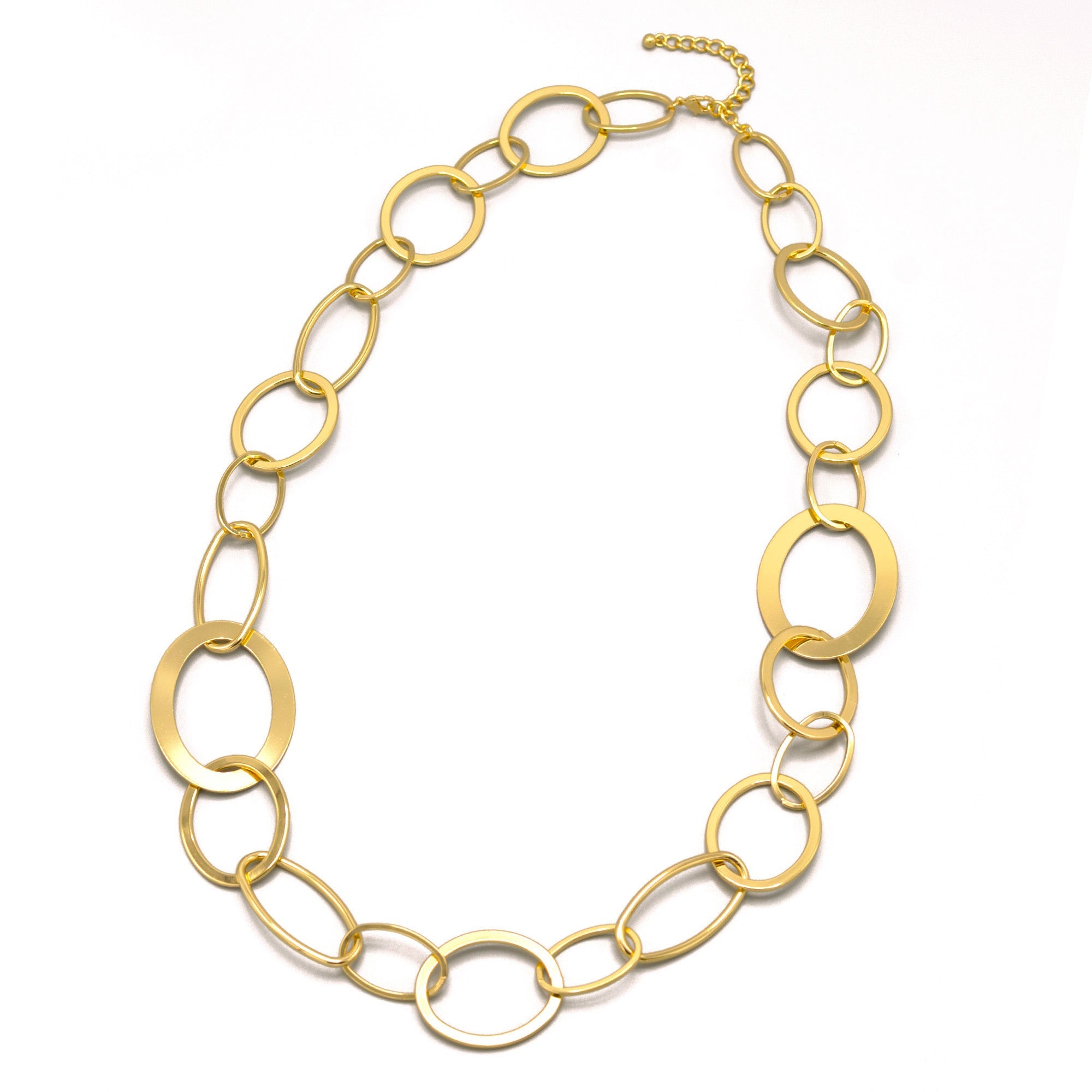 Gold Large Link Long Chain Necklace# NR5304GLD(MB4)