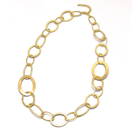 Gold Large Link Long Chain Necklace# NR5304GLD(MB4)