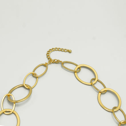 Gold Large Link Long Chain Necklace# NR5304GLD(MB4)
