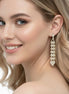 Rhinestones Crystal Chandelier Drop Earrings #SQ6025G (ID12/IF11)