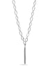 Silver Link Chains With Tassel Necklace #SQ554-N8609EE (SG11-NH14)