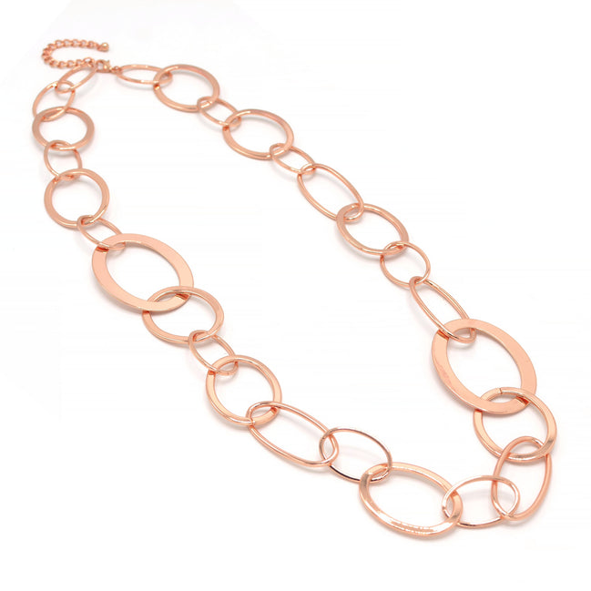 ROSE GOLD LARGE LINK LONG NECKLACE #NR5304RG (BB4)