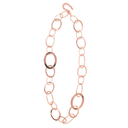 ROSE GOLD LARGE LINK LONG NECKLACE #NR5304RG (BB4)
