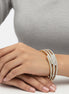 Rhodium glitter Oval hinge bracelet#SA-YS-104259RS(KA-B6)