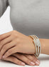 Rhodium glitter Oval hinge bracelet#SA-YS-104259RS(KA-B6)