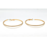 GOLD GLITTER HOOP EARRINGS #SQ5834GS
