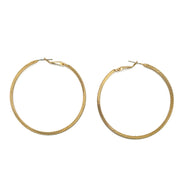 GOLD GLITTER HOOP EARRINGS #SQ5834GS