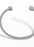 Rhodium Ball cuff Bracelet #SWKK-6093RHO (AE3/RG6/HD6/JH8)