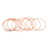 ROSE GOLD 9 PCS BRACELET SET#SQ349-2954RG (OB14)