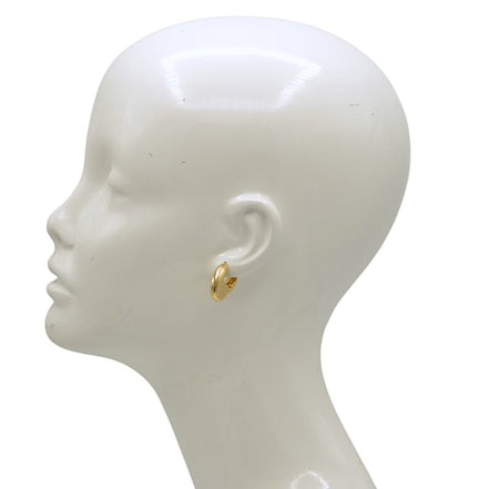 1"inch Oval Hoop Earrings - Gold or Silver Tone Thin Wire Hoops - Lightweight Minimalist Huggie Earrings for Women #HNE91036 EARRING(MD14)