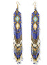 Multi-Color Bohemian Seed Bead Long Tassel Earrings – 6.3" #ER-11916(MD17)