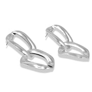 Bold Double-Link Chain Drop Earrings #FW1202755(KH4,NF6)