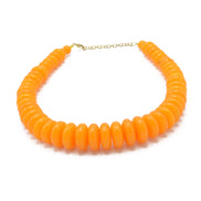 Orange Chunky Resin Beads Necklace #FWNK-1704-103 (LE27)
