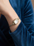 TWO TONE MOTHER OF PEARL CLASSIC CABLE BRACELET #12506BRMOP (FC5)