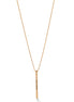 ROSE GOLD "BELIEVE" BAR PENDANT NECKLACE #N4465RG(OG16)
