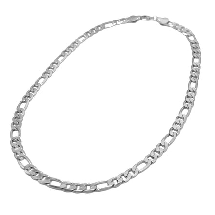 HNN89318 Silver Italian Cuban link chain necklace(OA15/HC11)