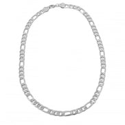 HNN89318 Silver Italian Cuban link chain necklace(OA15/HC11)