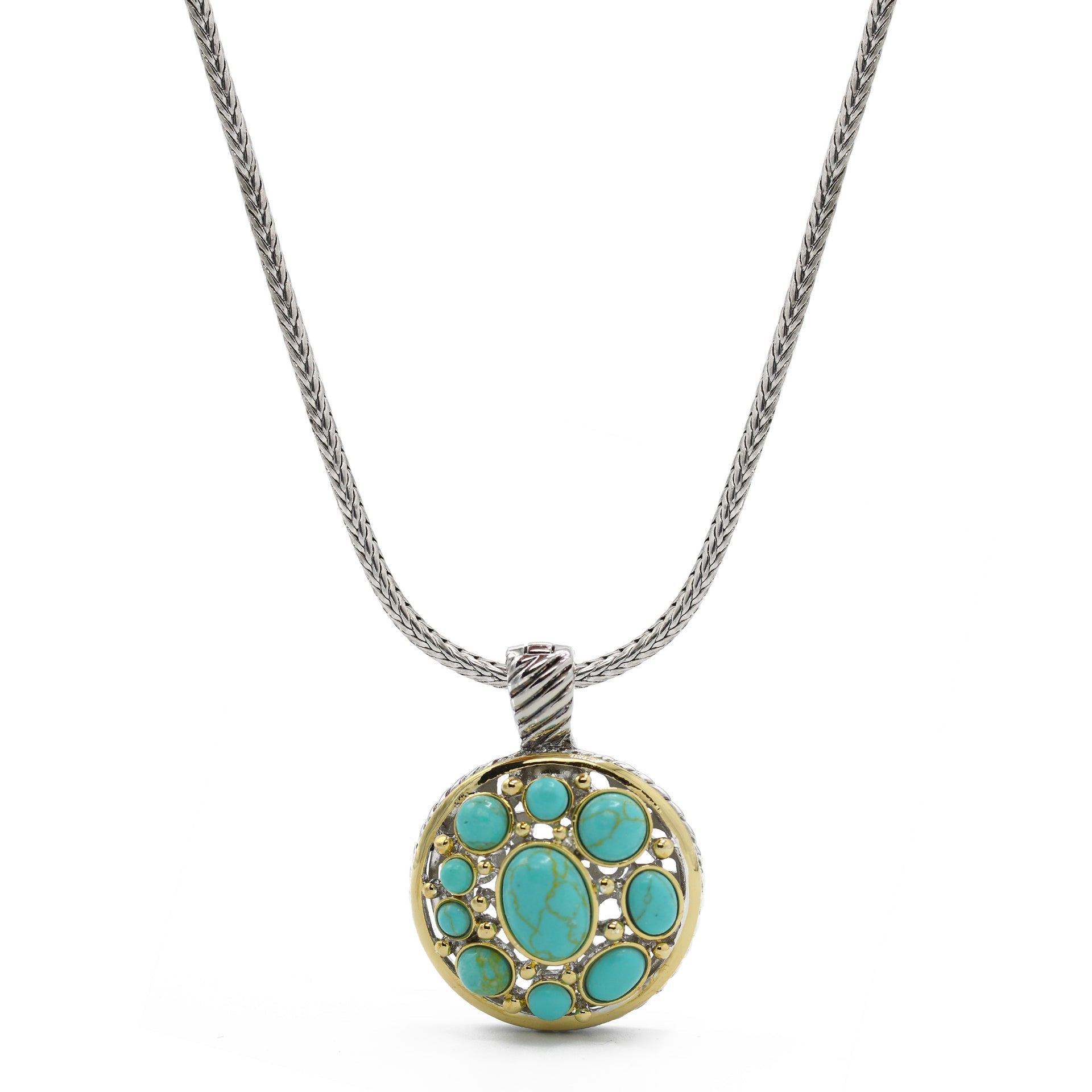 TURQUOISE TWO TONE ROUND 2