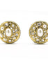 TWO TONE CREAM PEARL EARRINGS#10939ERCRM (FH25)