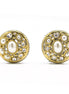 TWO TONE CREAM PEARL EARRINGS#10939ERCRM (FH25)