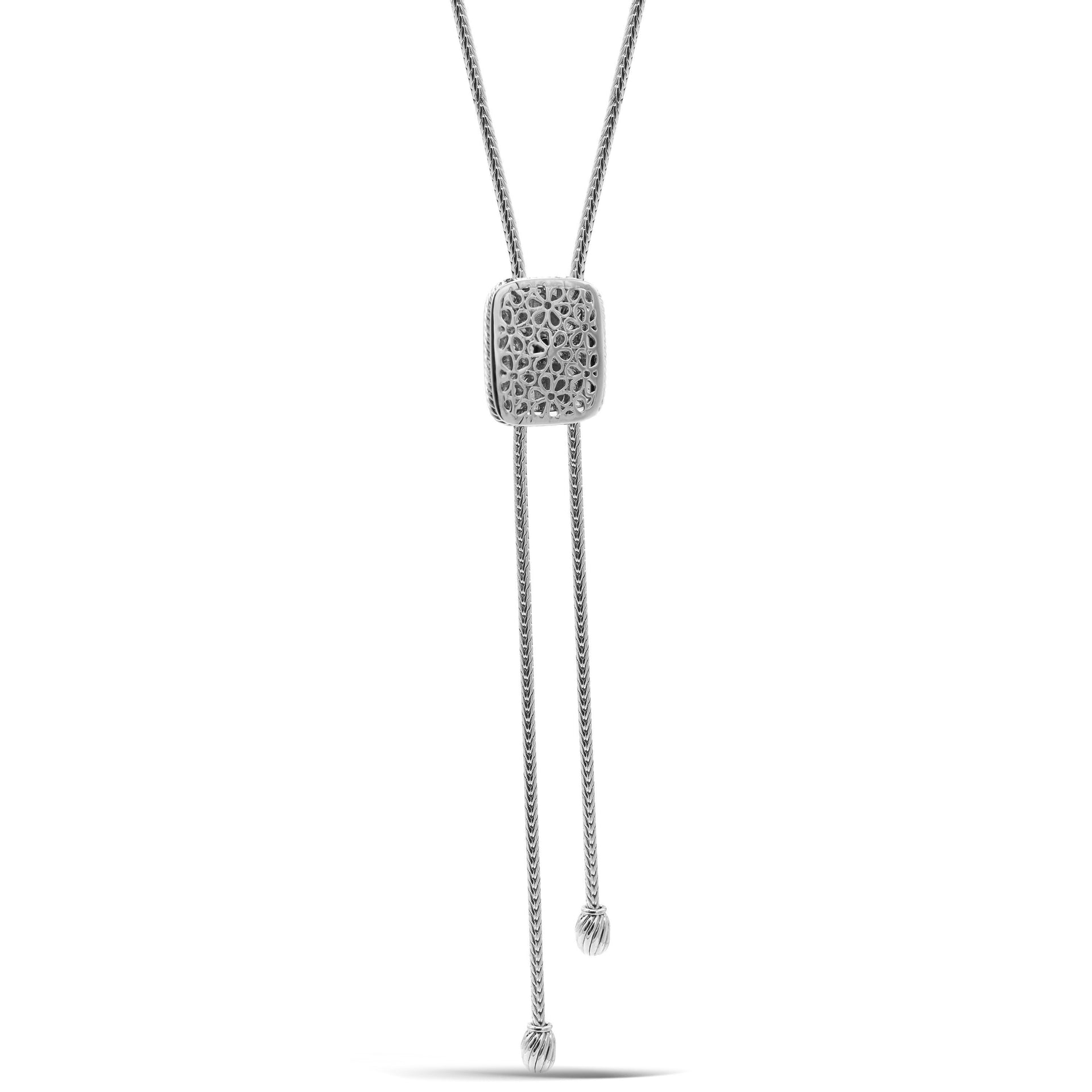 TWO TONE ABALONE PENDANT ENGRAVED TASSEL NECKLACE #12505NK-AB