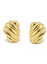 GOLD CLIP-ON EARRINGS #SQ09131ECG