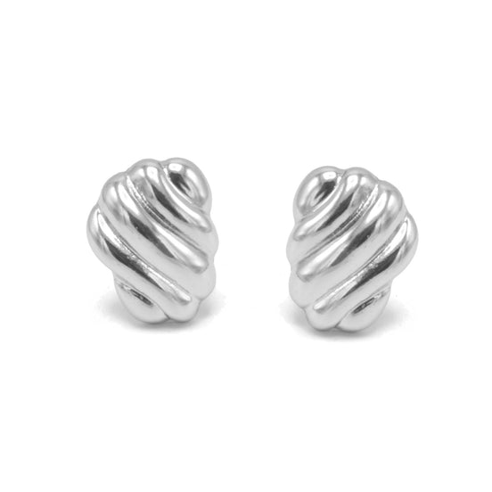 RHODIUM CLIP-ON EARRINGS #SQ09131ECR (GF1/KF4)