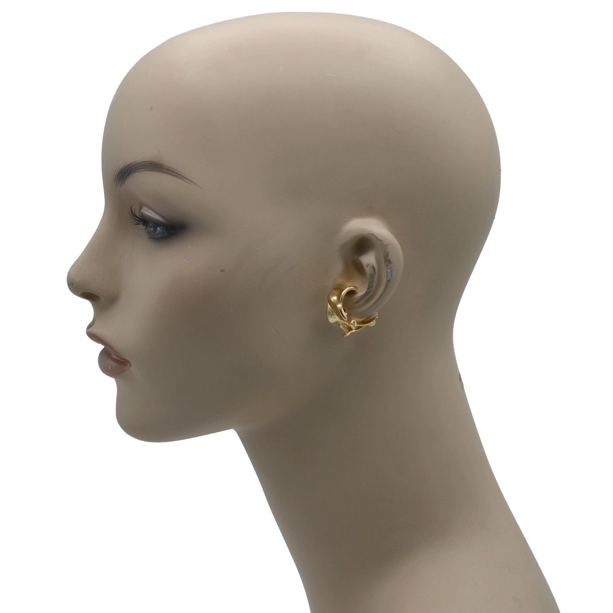 GOLD CLIP-ON EARRINGS #SQ3219BECG (GG7/GF9)