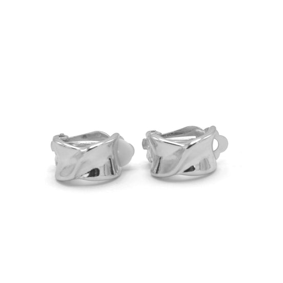 RHODIUM CLIP-ON EARRINGS #SQ3219BECR(GG9)