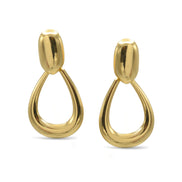 God Teardrop Clip-On Earrings #SQ8642G