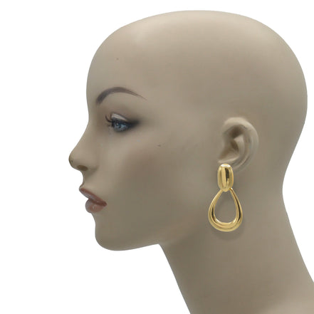 God Teardrop Clip-On Earrings #SQ8642G
